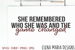 She Remembered Who She Was And The Game Changed Product Image 1