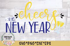 Cheers To The New Year SVG Cut File Product Image 1