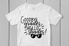 Good Grades Hello Shades - Summer SVG EPS DXF PNG Cut Files Product Image 2