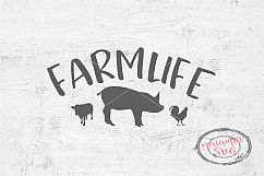 Farmlife SVG Farm Farmer Farmhouse SVG Chicken Pig Product Image 1