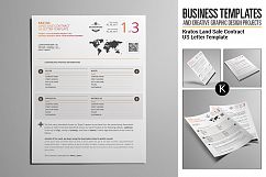 Kratos Land Sale Contract US Letter Template Product Image 1