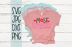 Most Kissable, Valentine's day, SVG, Cut file, SVG cut file Product Image 3