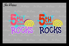 Fifth Grade Rocks SVG DXF EPS PNG Product Image 1
