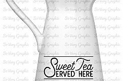 Sweet Tea Served Here | Cutting File | Printable | SVG| PNG Product Image 3