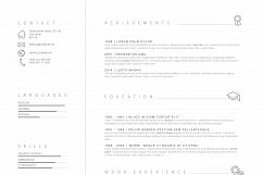 Minimalistic Resume Template Product Image 3
