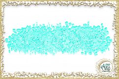Teal Aqua Glitter Brush Strokes 24 PNG Aquamarine clipart Splashes  Product Image 15