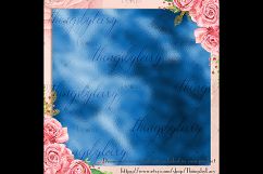 42 Royal Blue Metallic Foil Texture Digital Papers Product Image 5