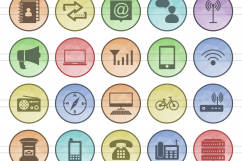 140 IT &amp; Communication Filled Low Poly Icons Product Image 2