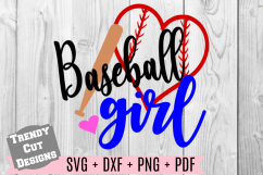 Baseball Girl SVG Product Image 1