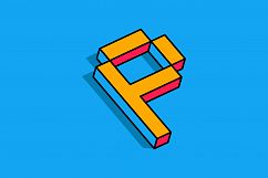 Isometric Alphabets Product Image 17