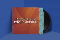 Record Disk Cover Mockup Product Image 1
