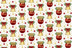 Red and Gold Christmas Digital Paper Pack / Backgrounds / Scrapbooking / Patterns / Printables / Card Making Product Image 3