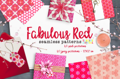 Fabulous Red Seamless Patterns Product Image 1