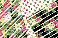Tropical floral digital paper pack, Summer digital paper Product Image 4
