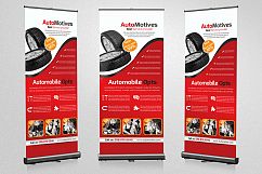 Automobile Repair Roll Up Banner Template Product Image 1