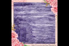 42 Ultra Violet Wood Texture Digital Papers, Barn Wood Paper Product Image 4