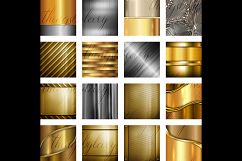 16 Antique Gold and Silver Metallic Texture Digital Papers Product Image 6