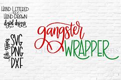 Christmas Wrapper SVG, Christmas SVG, Hand Lettered, Funny Product Image 1