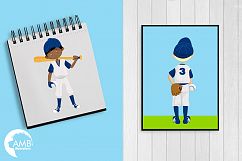 Baseball team, baseball players, graphics, illustrations AMB-1227 Product Image 5