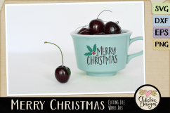 Merry Christmas SVG &amp; DXF Cutting file Word Art Product Image 2