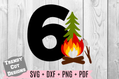 Bundle, Camping Birthday Set SVG Product Image 7