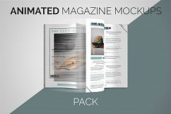 Animated Magazine Mockups | PACK Product Image 1