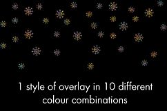 Falling Snow - 10 Crystalline Snowflake Overlays Product Image 3