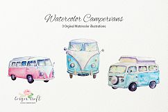 Watercolor Campervan, Leisure Vehicles  Product Image 3