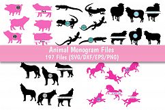 Animals SVG Bundle, Animals Monogram SVG, Animals SVG, Animals Bundle.  Product Image 4