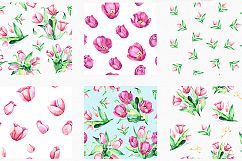 Tulips Watercolor Floral Bundle Product Image 8