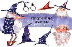 The Mad Halloween - Watercolor Clip Art Set Product Image 2