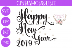Happy New Year 2019 SVG Product Image 1