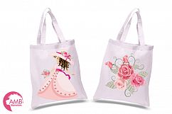 Garden party girls, Summer party, graphics, clipart, illustrations AMB-998 Product Image 2