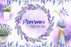 Watercolor Provence Clip Art Set Product Image 1