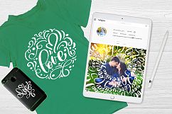 Valentine&#039;s Day lettering photo overlays Product Image 7