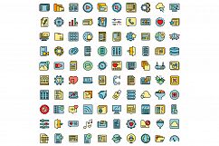 Interface icons set vector flat Product Image 1