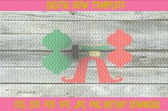 Holiday Christmas Elf Legs and Shoes Hair Bow Template Product Image 2