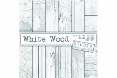 White Wood Digital Paper 12 Pack Product Image 1