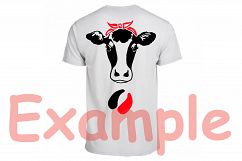 Cow Head whit Bandana SVG, cowboy, western, Farm Milk 777S Product Image 2