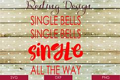 Single Bells Christmas SVG DXF PNG Digital Cut File Product Image 1