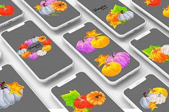 Pumpkins. Hand pained clip art. Product Image 7