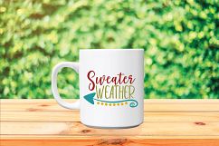 Sweater Weather SVG - Fall SVG Cut File - DXF EPS PNG JPG Product Image 6