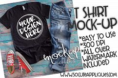 Black t shirt mock up 6510 Product Image 1
