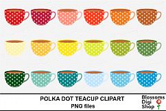 Polka Dot Teacup Clipart Product Image 2