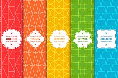 Vector colorful geometric patterns Product Image 1