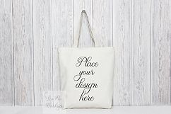 Tote bag mockup, black white and color strap handle tote mock up rustic psd smart stock photo totes template wedding mockups psd smart bags mock-up Product Image 1
