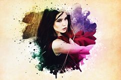 Watercolor Photoshop PSD Template Product Image 4