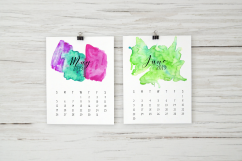 2019 Hand Paint Watercolor Calendar Product Image 4