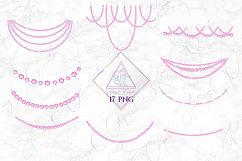 Pink Diamond Strands Clipart Product Image 1