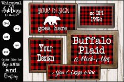 Buffalo Plaid Sign Mock Ups Product Image 1